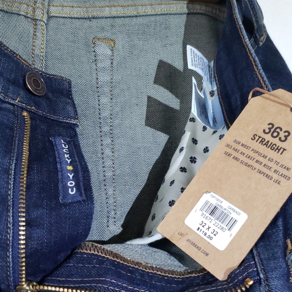 363 Straight  32 x 32 Lucky Brand jeans. NWT